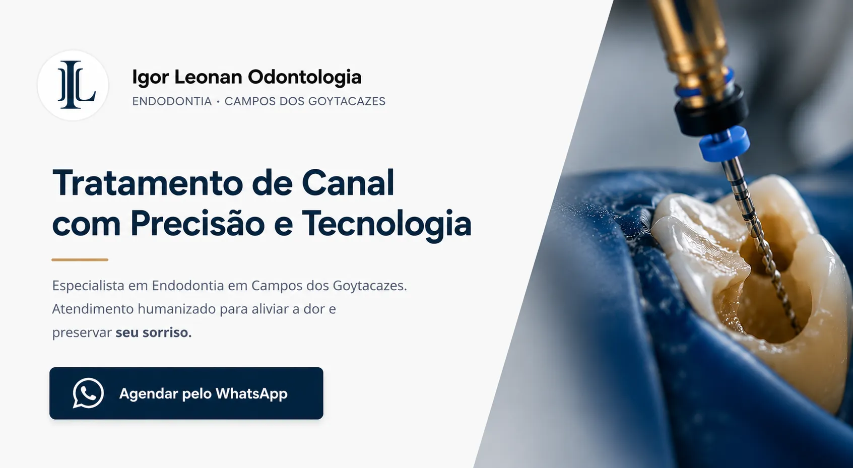 Dr. Igor Leonan, CRO-RJ 43585: Agendar avaliação com o Dr. Igor